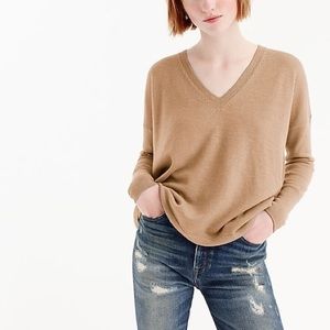 J.Crew camel merino wool sweater